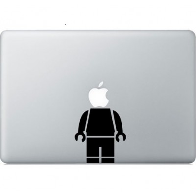 Lego Mann Macbook Aufkleber Schwarz MacBook Aufkleber